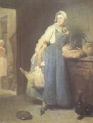 Jean Baptiste Simeon Chardin La Pourvoyeuse(The Return from Market) (mk05) oil painting reproduction